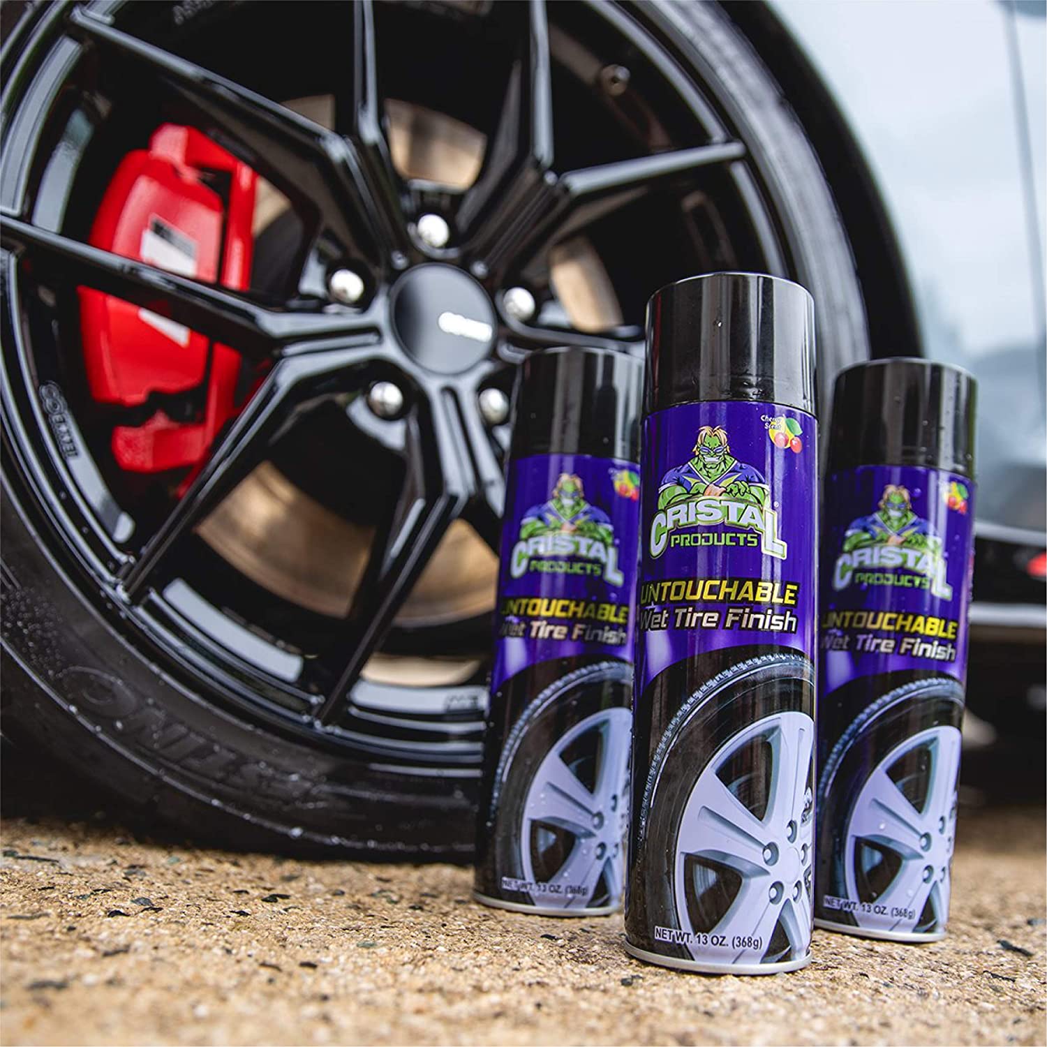 NEW Cristal Products Untouchable Wet Tire Shine Finish Spray Can